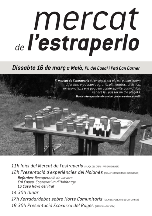 Mercat de l'Estraperlo a Moià