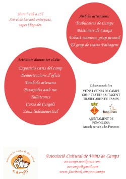 Programa menestral darrere