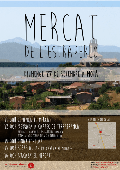 Cartell del mercat de l'Estraperlo a Moià