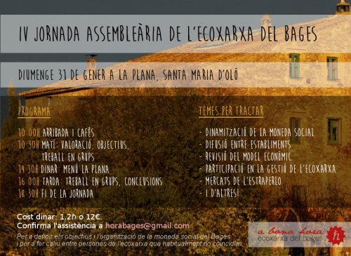 Cartell Jornada Ecoxarxa 2016