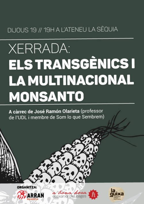 Cartell xerrada montsanto