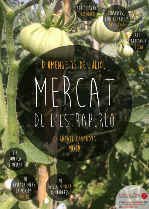 Cartell Mercat de l'Estraperlo a Moià 15-07-2018